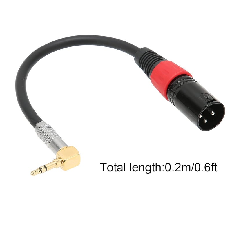 3.5 مم ذكر إلى كابل ميكروفون XLR 0.2 متر لتسجيل الصوت على الكمبيوتر MP3 DVD - Image 5